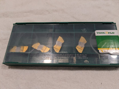 TOOL-FLO Grooving Insert 5pc: FLG3110 GP50, Solid Carbide 563810LN4C