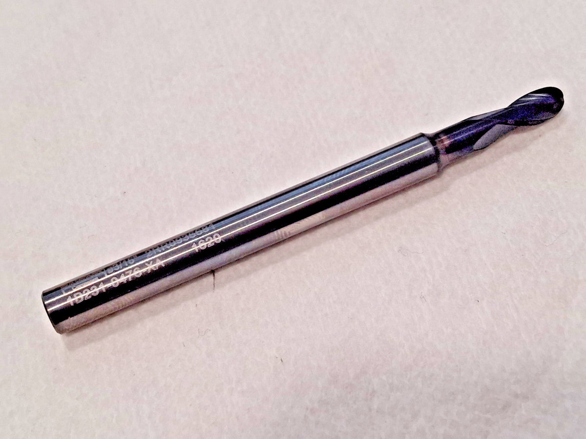Sandvik Coromant Ball End Mill 3/16" Dia 3/8" LOC 2 FL Carbide 1B2310476XA1620