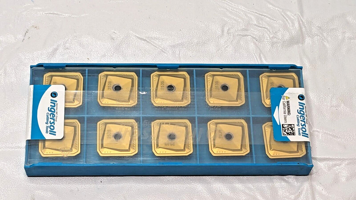 Ingersoll Carbide Milling Inserts SEXN2007DFTR-MR IN2535 QTY 10 2919290