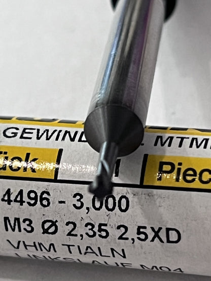 Guhring 4496_3.000 Mikro-Gewindefräser M3 Werksnorm 9044960030000