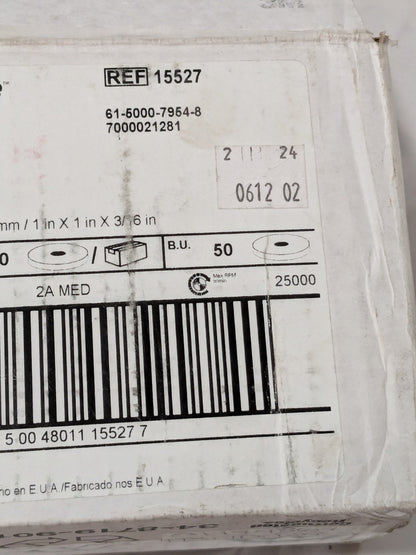 3M Scotch-Brite Deburring Wheel 1"x1"x3/16" 2A MED Qty 50 7000021281