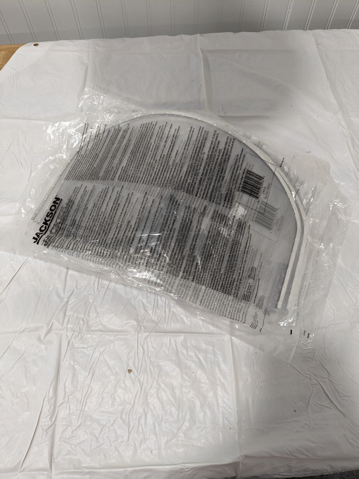Jackson Face Shield Replacement Window, Clear, 9" High, 0.04" Thick Qt