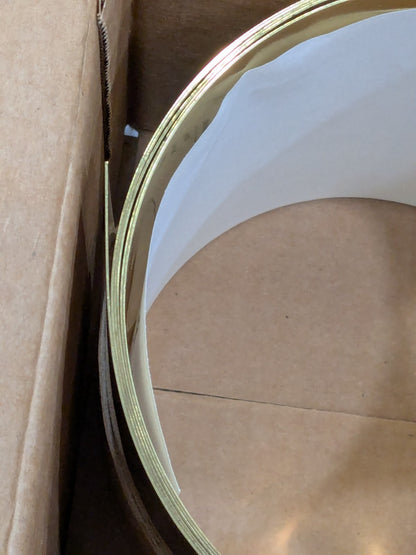 Trinity Metal Shim Stock: Roll, 0.0200" Thick, 100" L, 6" W, 260 Brass M-BBN-20