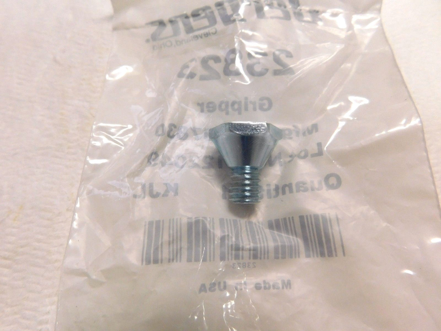 Jergens Carbide-Tipped Hex Head Gripper 3/4" Dia 3/8"-16 Thread Grade Fine 23823