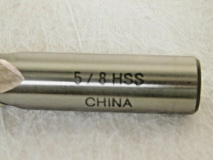 Interstate Square End Mills HSS 5/8" Diam x 6-1/8" OAL 4FL Qty 2 10856201