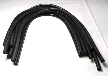 Polyurethane Rods  2' Long  3/8" Dia  30 A  Black  QTY 11  RBMP3000203
