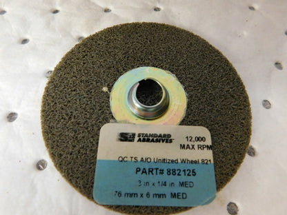 Standart Deburring  Wheel Quick Change Attch  3" Diam  1/4 " Thick QTY