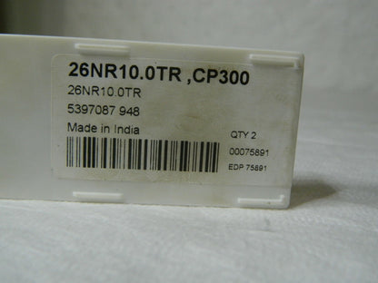 Seco 26NR10.0TR Laydown Threading Insert Qty 2 75891