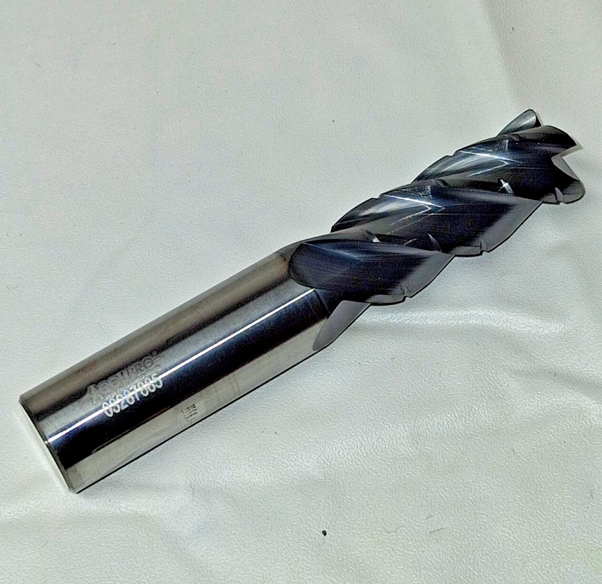 Accupro Solid Carbide Ball End Mill 4FL Single End 4" OAL 3/8" SDia 03