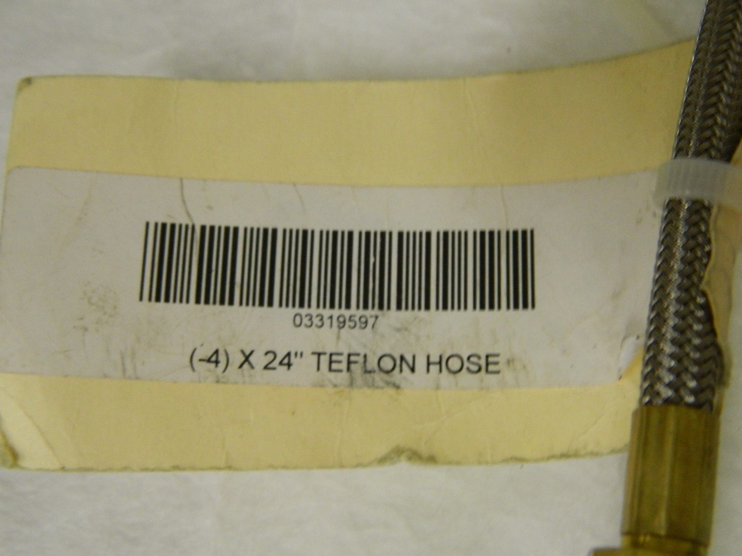 Pro  Flexible Metal Hose Assembly 3/16" ID 24" OAL Brass Qty.2 03319597