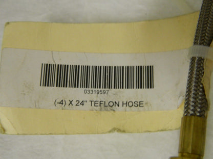 Pro  Flexible Metal Hose Assembly 3/16" ID 24" OAL Brass Qty.2 03319597