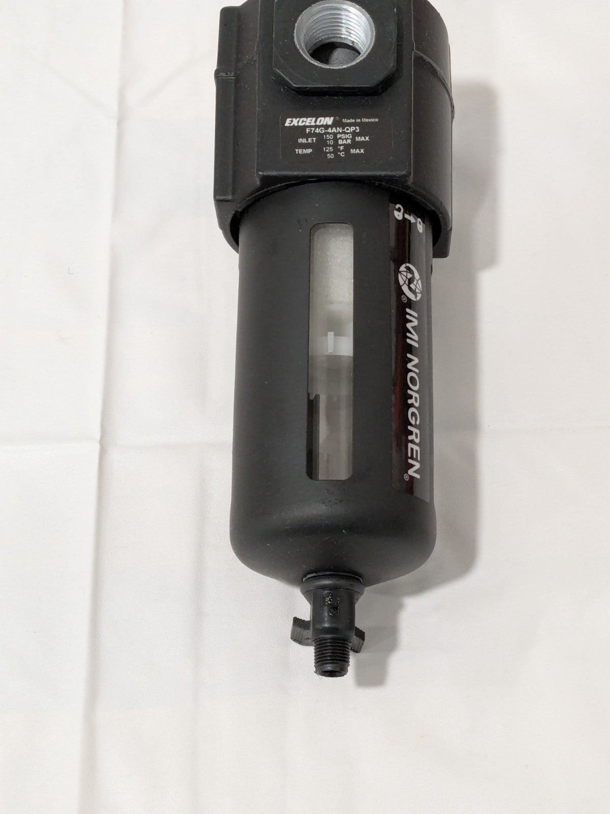 Norgren 1/2", 145 PSI, Compressed Air Filter with Guard F74G-4AN-QP3