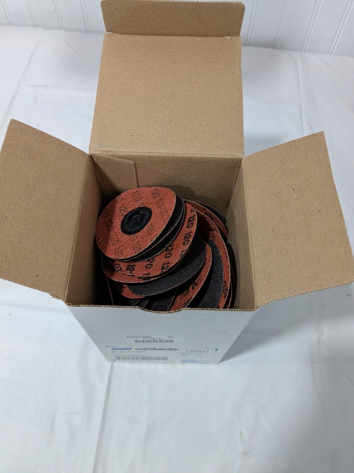 (50) Norton Quick-Change Disc: Type P, 3" Dia, 120G, Aluminum Oxide 69957399792