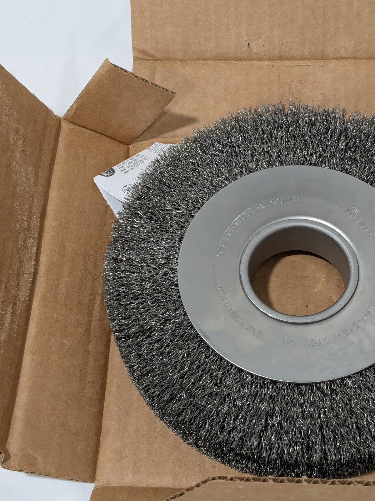 WEILER Wheel Brush: 8" Wheel Dia, 1" Face Width, 0.0140" Wire Dia 75844902