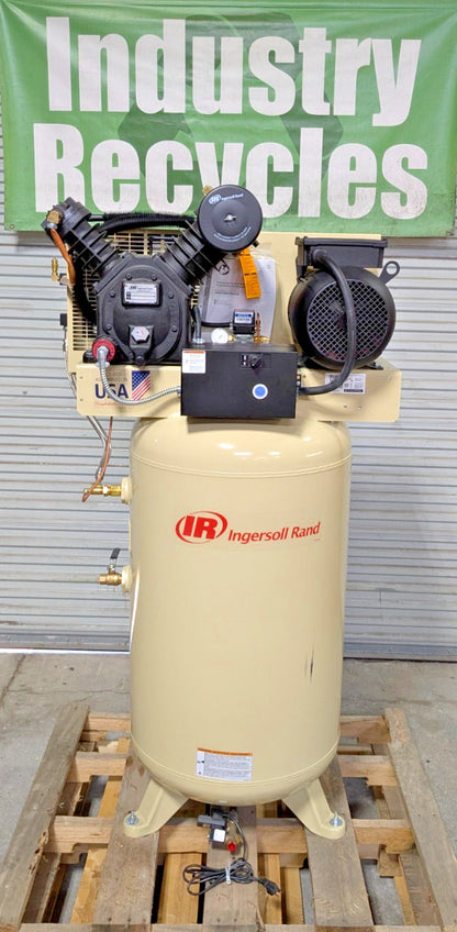 Ingersoll Rand 80Gal Air Compressor 2475N7.5-P  230V/1ph 7.5HP *Never Used*
