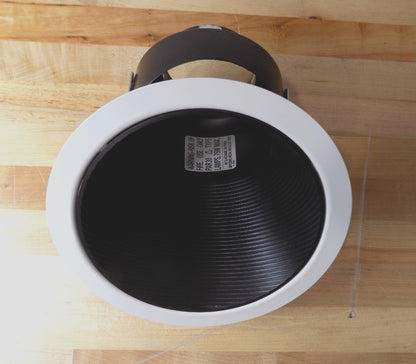 Lytecaster 6-3/4" Reflector Trim 30-45 Degree Sloped Ceiling Matte Black /W
