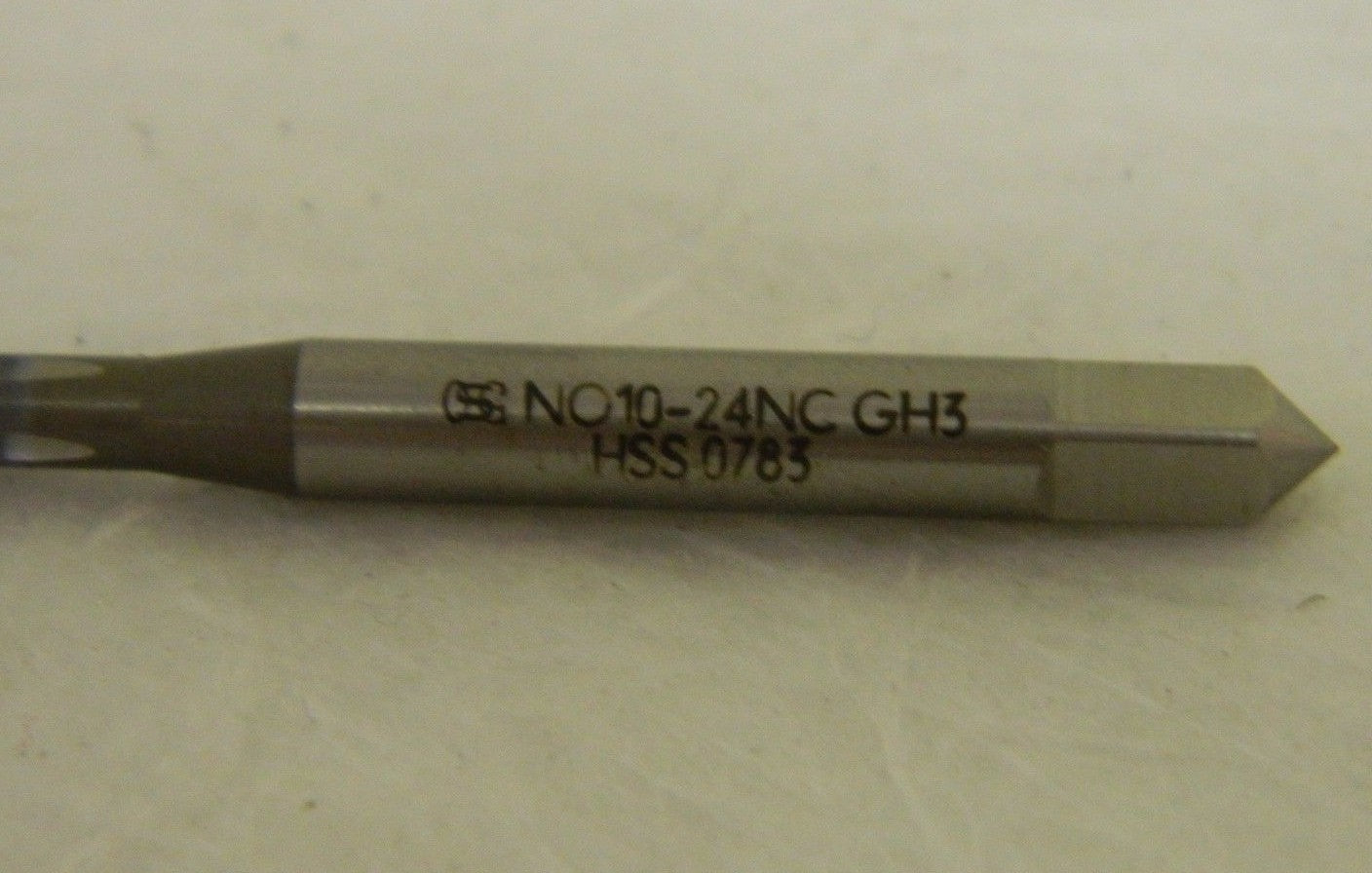OSG Straight Flute Standard Hand Tap 3/4"-10 UNC H3 4FL HSS 1125002