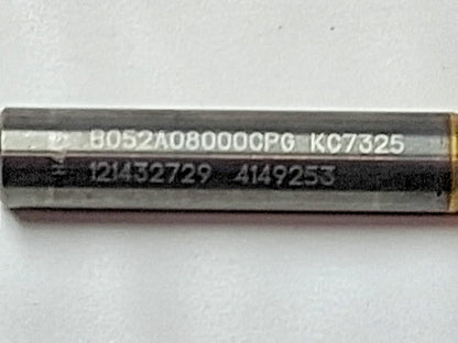 Kennametal Carbide Jobber Length Drill Bit 8.00 mm (0.3150) Dia 140 deg 4149253