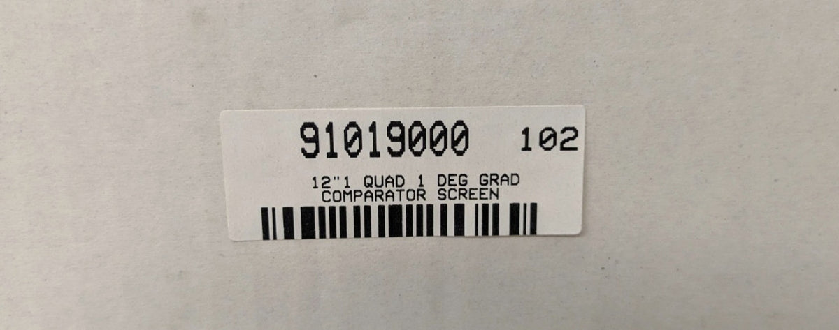 CMI 12" Comparator Screen 1 Degree Graduation  CMI0098