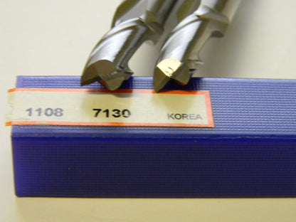 Interstate 13/32" x 13/16" x 3-3/4" 2FL Cobalt Double End Mills Qty 2 11087130