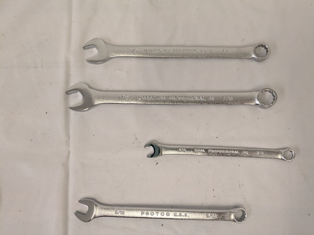 PROTO Combination Wrench Set: 10pc J1200-80ASD INCOMPLETE