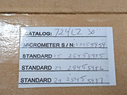 Starrett Tubular Bow Type Micrometer 24"-30" Range 724LZ-30 52996