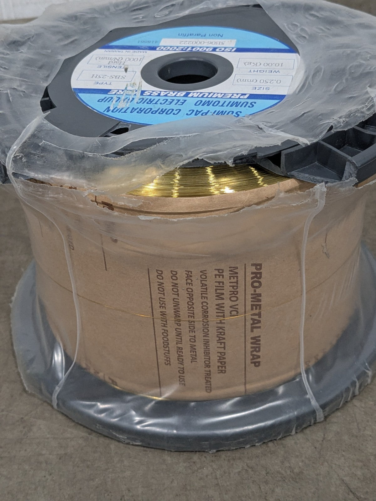 Sumitomo Brass Wire 0.250mm Hard 1000 N/mm Tensile 10 Kg SBS-25H