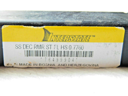 Interstate Chucking Reamer HSS 0.776" Diam x 2-1/2" FL x 9-1/2" OAL 76499904