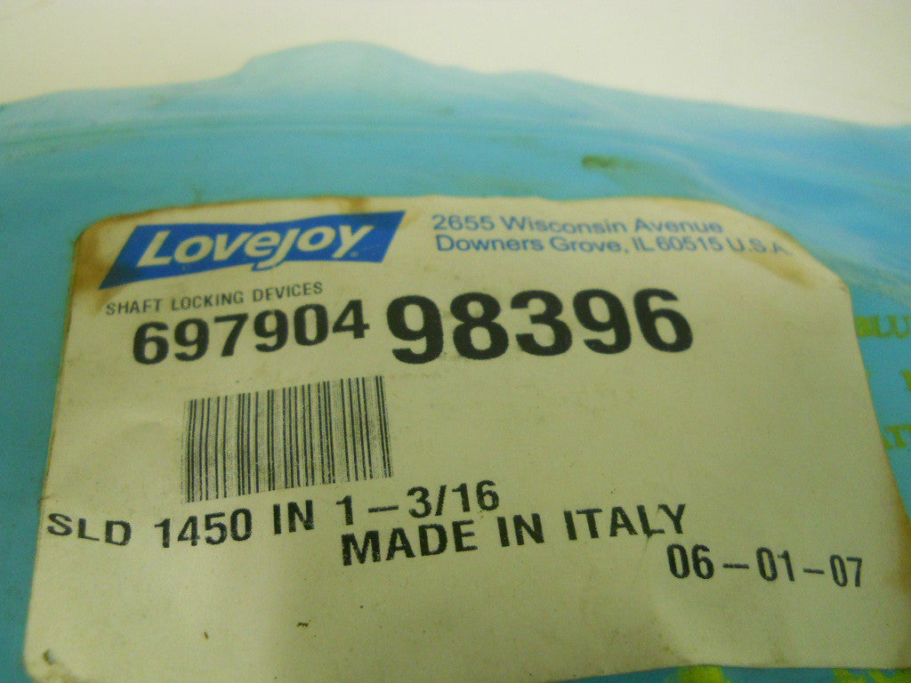 Lovejoy 1-3/16" 1450 Series 358.00 Max Ft/Lb Shaft Locking Device #69790498