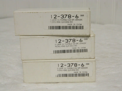 SPI 0-13mm  0.01mm  0002-050 Vernier Micrometer Heads Qty 3 12-378-6