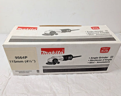 Makita 4‑1/2" SJS Paddle Switch Angle Grinder Corded 9564P
