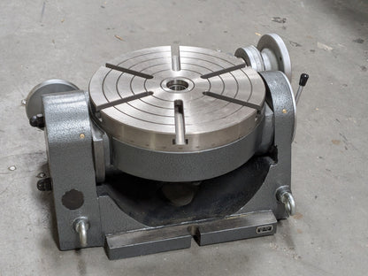 Phase II Precision Tilting Rotary Table 12" Diameter 4MT Center Taper 222-4