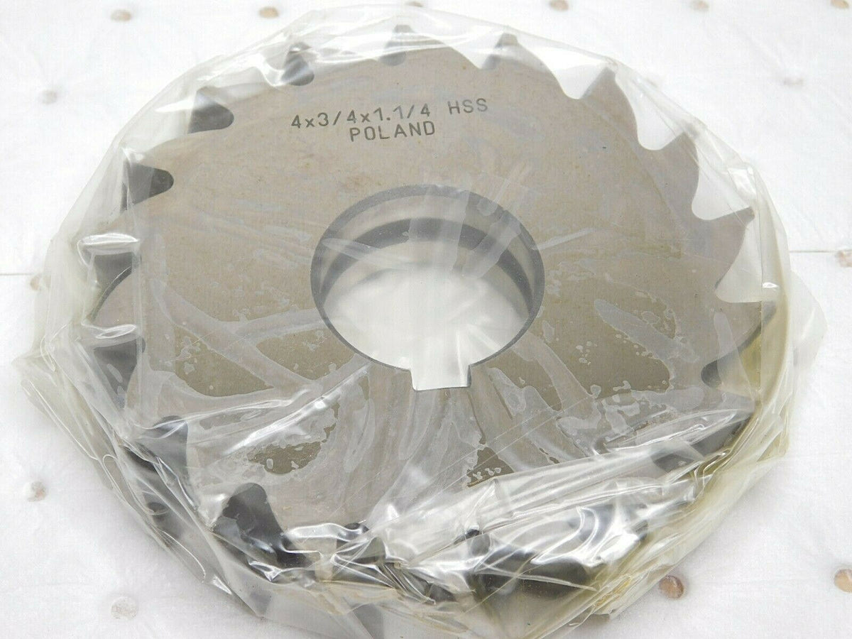 Dolfamex Light Duty Plain Milling Cutter HSS 4" x 3/4" x 1-1/4" 18T 5-730-295