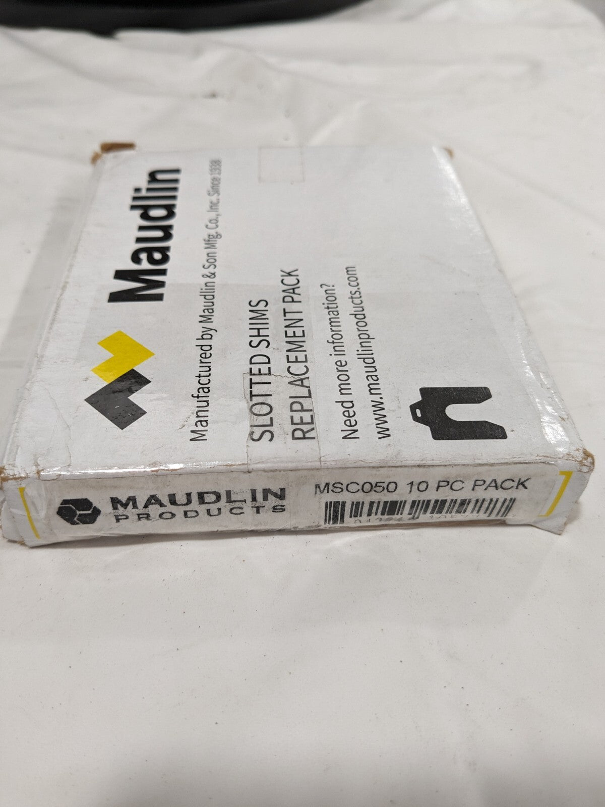 Maudlin Products Slotted Shim C-4 X 4" X 0.050", Qty 10 MSC050-10