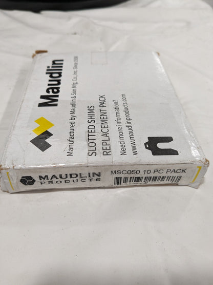 Maudlin Products Slotted Shim C-4 X 4" X 0.050", Qty 10 MSC050-10