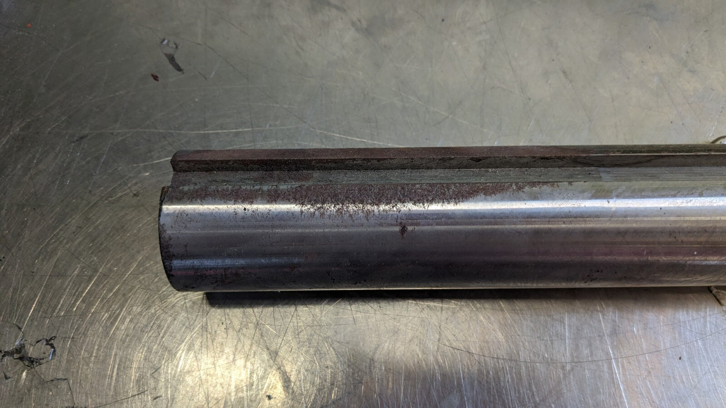Round Linear Shafting 2.19" Dia 48" OAL Steel 1/2" Key 2.19K1045ST-3