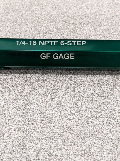 GF GAGE Pipe Thread Plug Gage: Tapered, 1/4-18, Single End 55337539
