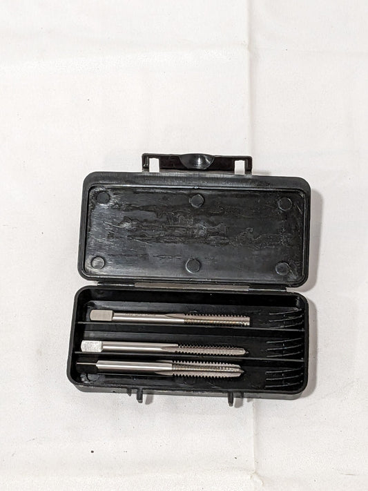 Interstate 3 Pc Tap Set: 1/4-20 UNC, 4 Flute, HSS, Bright Finish 04470233