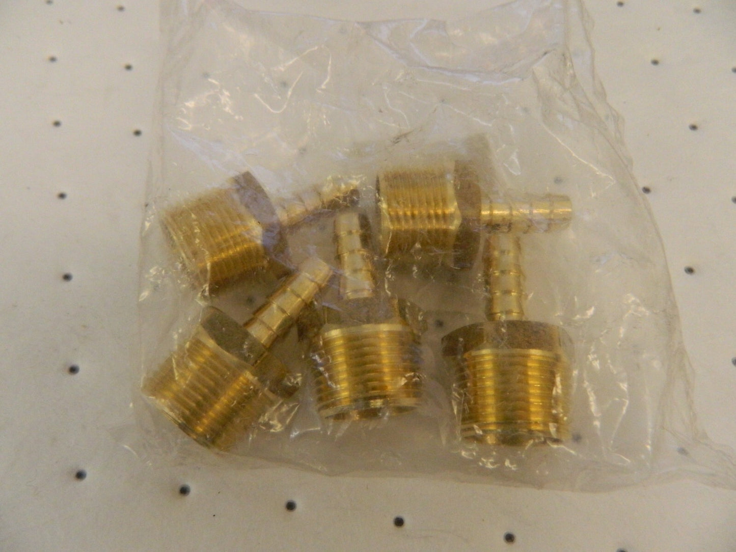 CERROBRASS Barbed Hose Fitting 5pk 3/4 x 3/8 ID Hose, Male Connector P-201A-6E