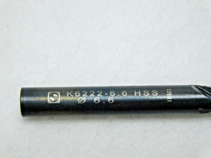 Walter-Titex Subland Step Drills HSS 6.6mm Drill Diam K6222-6.6 Qty 2 5073742