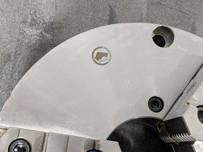 Bison Manual Lathe Chuck 3-Jaw Self Centering 12" Diameter Plain Back 7-866