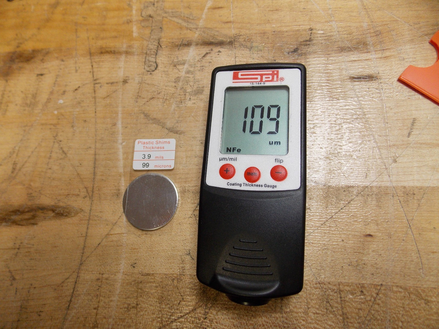 SPI Digital Coating Thickness Gage 0 to 1000µm Range 15-144-9 REPAIR