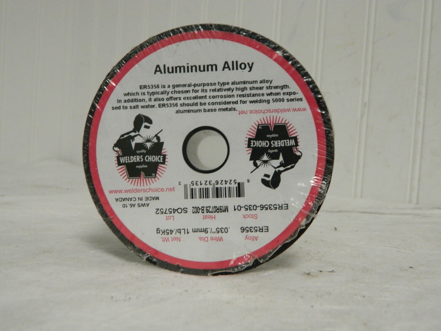 Welders Choice Alum MIG Welding Wire ER5356 0.035" Diam 1 Lb Qty 5 ER5356-0
