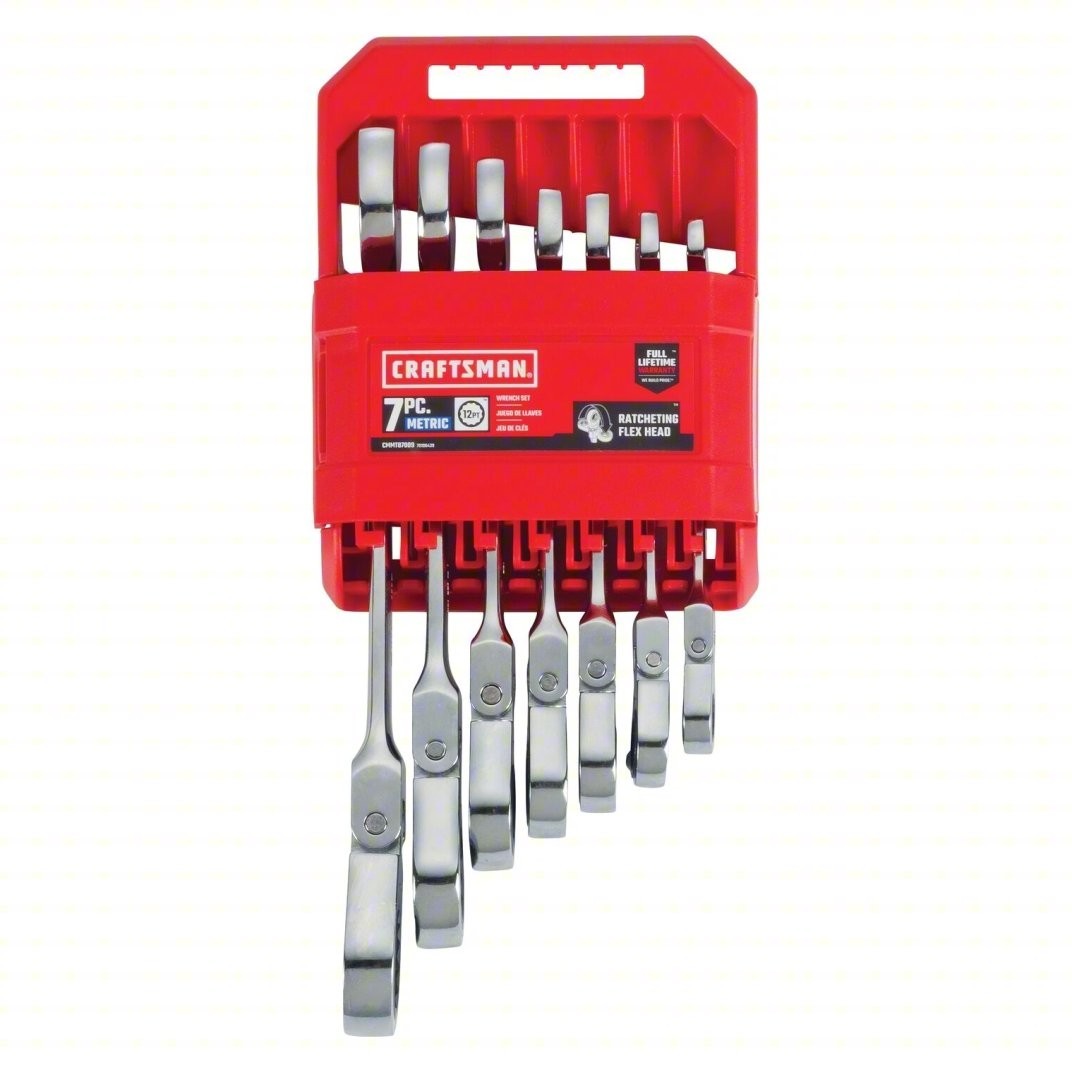 Craftsman Metric Flex Head Ratchet Wrench Set cmmt87009