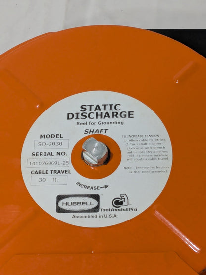 Hubbell 1/8 Inch x 30 Ft. Stranded Cable Grounding Reel SD-2030