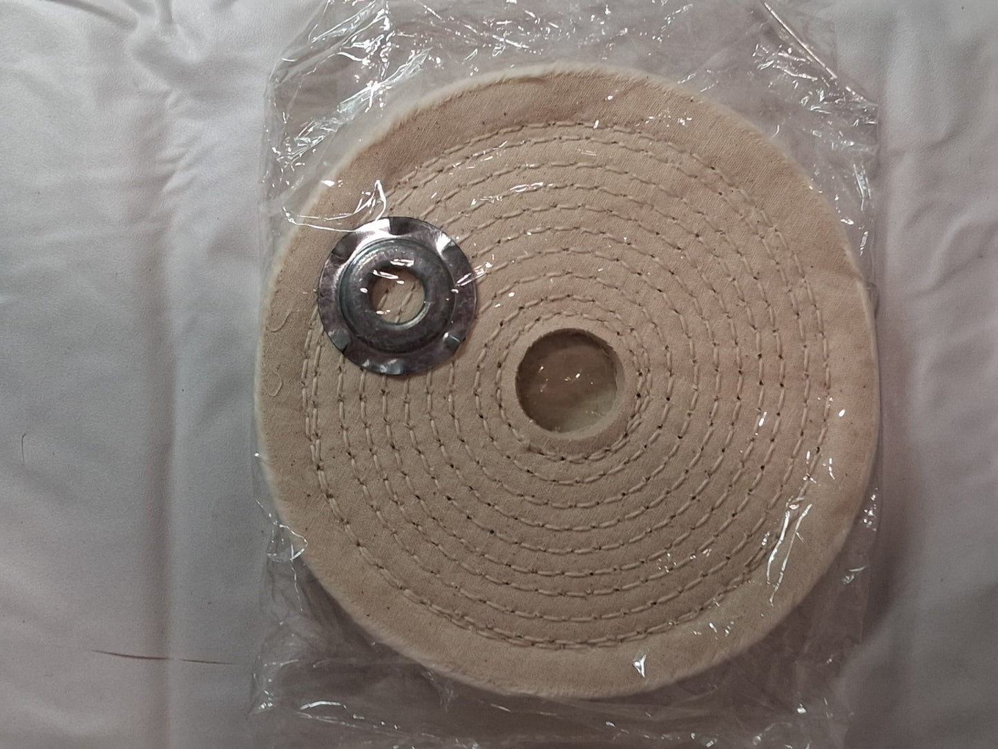 QTY 11 Cotton Muslin Spiral Sewn Buffing Wheel 6" x 1/2" x 1" x 1