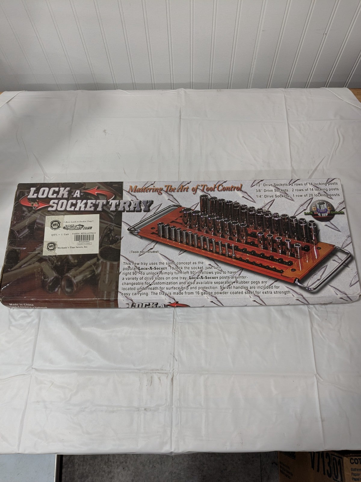 Mechanic's Time Saver 76 Pc Capacity Locking Socket Organizer Tray MTS-LAST