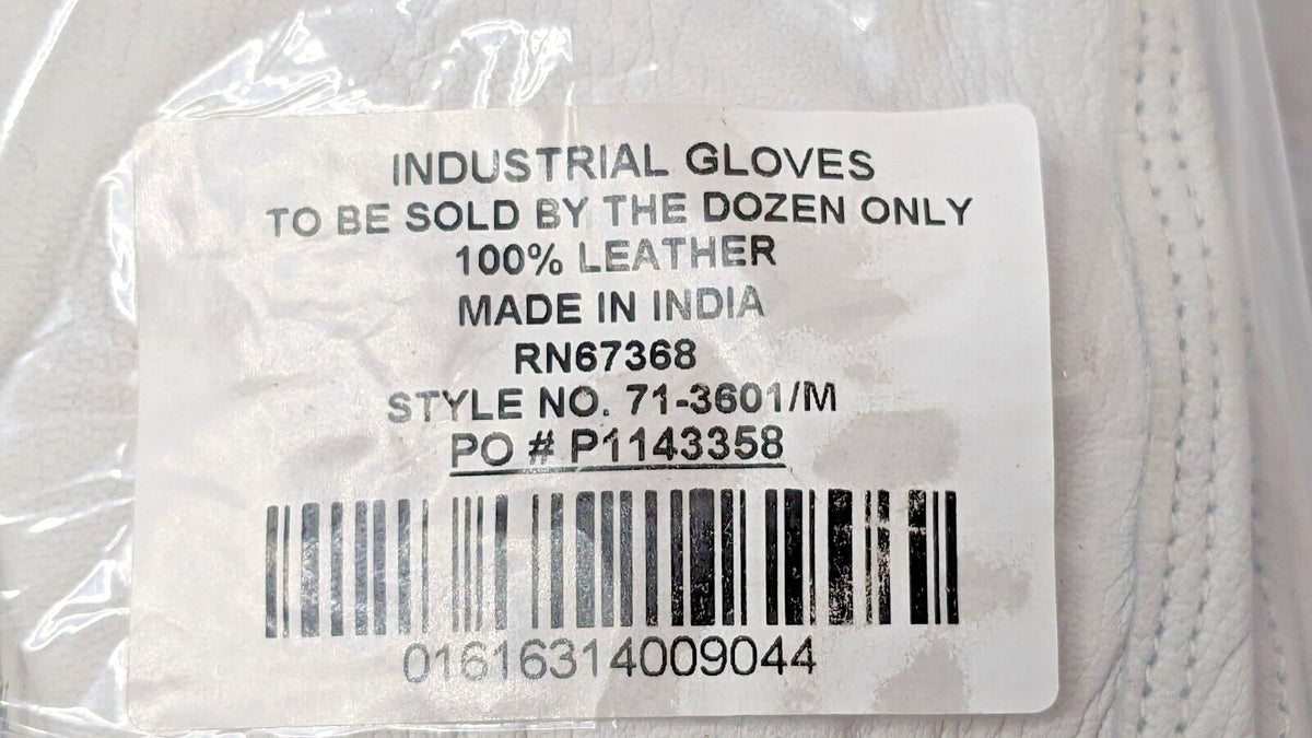 PACK OF 12 PIP Top Grain Goatskin Leather Driver's Gloves Gray Medium 71-3601/M