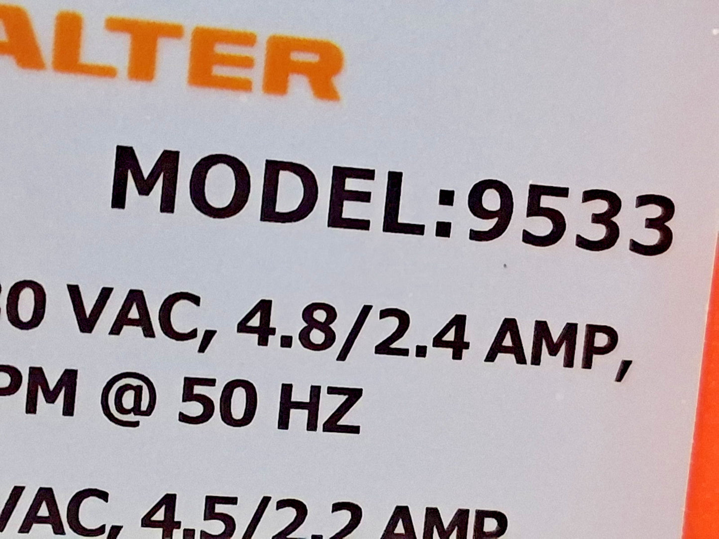 Allegro Axial Blower 1-Speed 115V 0.33 hp 8" Inlet/Outlet Electric 9533