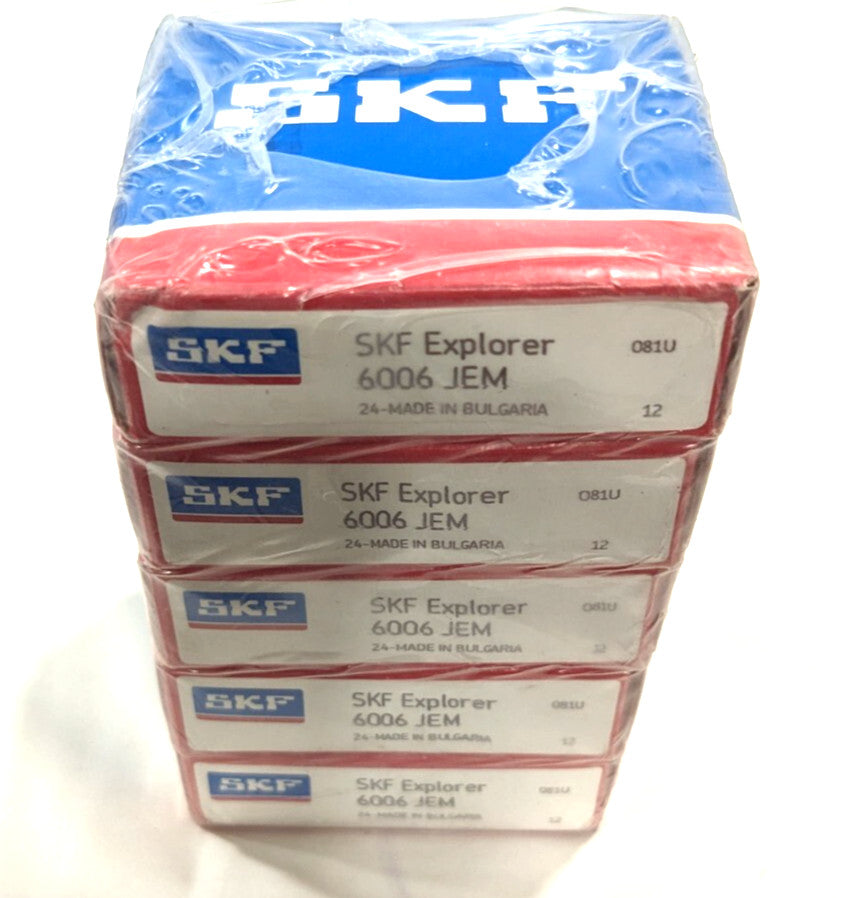 SKF Deep Groove Open Ball Bearing 55 x 30 x 13 MM   *QTY 5*   6006 JEM
